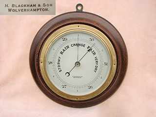 Edwardian wall barometer signed Henry Blackham & Son.